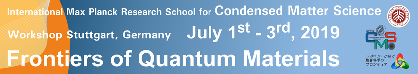 Workshop on Frontiers of Quantum Materials Workshop on Frontiers of Quantum Materials